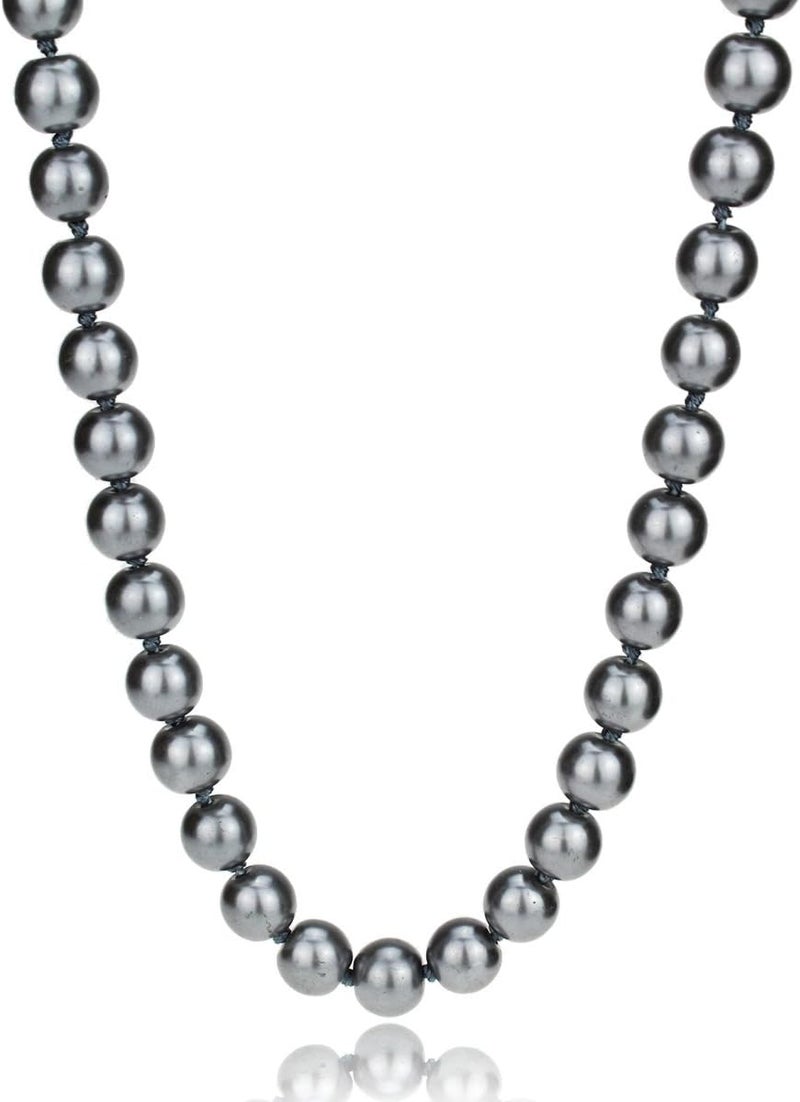 WEWE Pearl Choker Necklace for Women AAA+ Simulated Shell Pearl Necklace Strand Variety Of Colors 10mm Pearls Length 17 Inches - Image 5